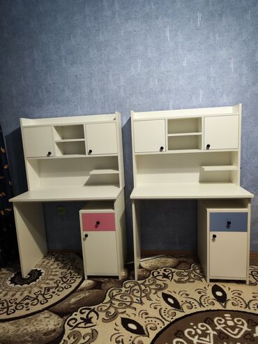 Uşaq masaları: Oğlan və qız üçün, Yeni, Siyirməli, Yazı masası, Stulsuz — 24