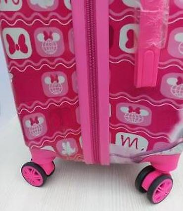 Rančevi, torbe i koferi: Dečji kofer na točkiće – Minnie Mouse motiv - Dimenzije: kabinski — 12