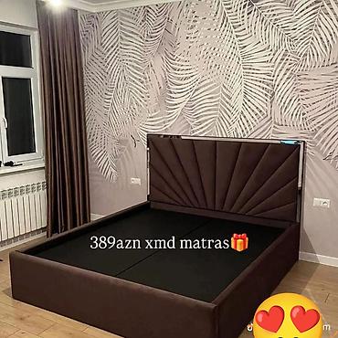 tekli yataq: Yeni, İkinəfərlik çarpayı, Matras ilə, Siyirməsiz — 1