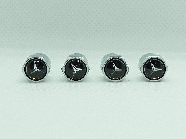 parfem za auto: Univerzalne metalne ventil kapice sa logom MERCEDES. Ukrasite Vaš