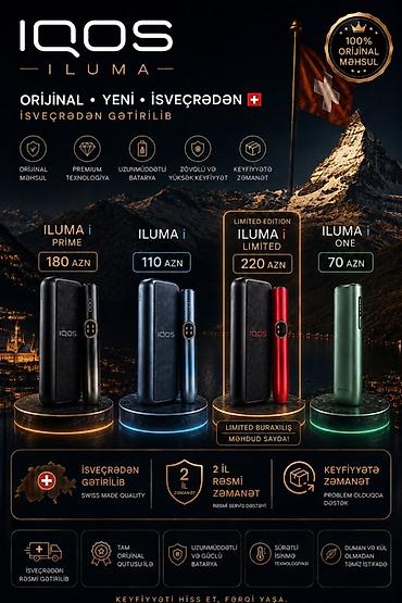 iluma prime: IQOS ILUMA – İsveçrədən gətirilmiş, 100% orijinal məhsul. Modellər və — 1