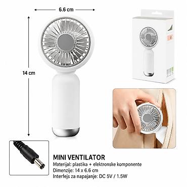 KMT Polarno predivo okrugla glava ručni ventilator 600765 Kompaktan