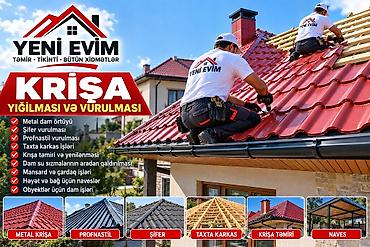 Dam işləri: Yeni Evim – Krişa və Naves xidmətləri Təmir • Tikinti • Bütün — 3