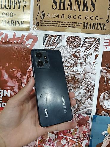 poco 12: Redmi, Redmi Note 12, Б/у, 256 ГБ, цвет - Черный, 2 SIM, eSIM — 1