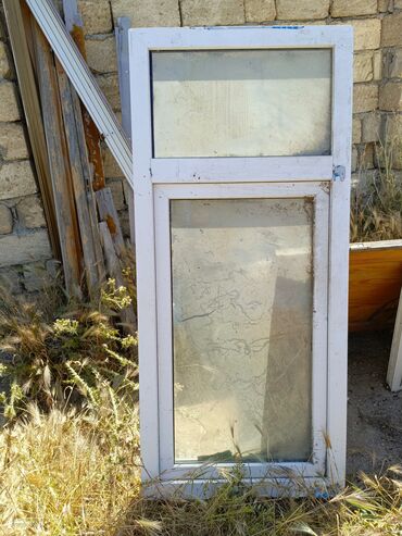 Plastik pəncərələr: İşlənmiş İkiqat şüşə paketi Plastik pəncərə, Еni: 72 sm, Uzunluğu: 168 sm, Ödənişli quraşdırma