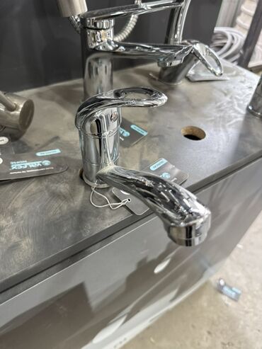 смеситель для раковины цена бишкек: Однорычажный смеситель для умывальника (моноблок), хром. - Корпус из