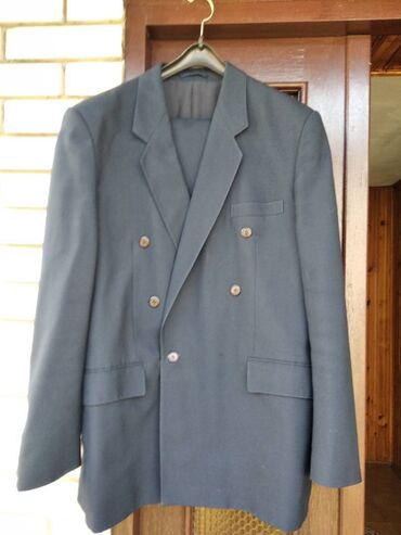 maslinasto odelo: Suit jacket, 2XL (EU 56), color - Blue