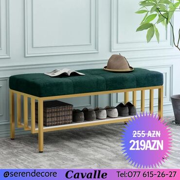 Pufiklər: Pufik oturacaq, Vеlur parça, rəng - Yaşıl — 3