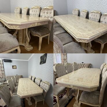 раскладушка satılır: Masa dəsti satılır 8 oturcağı ilə birlikdə 550₼. Əla