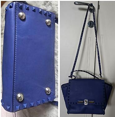 Torbe: Valentino Garavani Rockstud leather handbag. Valentino Garavani kozna — 10