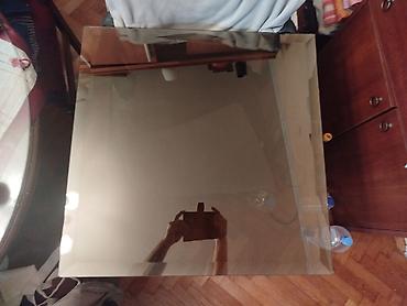 Postolja za stolove: Ogledalo braon staklo sa efektom ogledala. Dimenzije oko 64,4 cm x 64 — 7