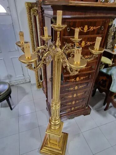 nameštaj đorđević: Podna lampa (7 sveća) – Visina 174 cm 💡 Visina: 174 cm, širina u