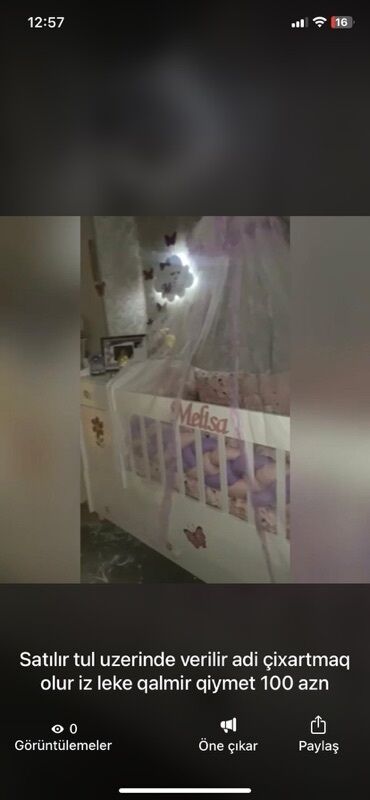 Mebel: Oğlan və qız üçün, Beşik
