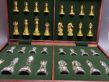 Шахматы: Элитный шахматный набор с металлическими фигурами - Комплектация: 32 — 9