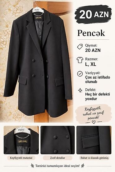 Pencək – qara rəng, klassik dizayn - Qiymət: 20 AZN - Razmer: L, XL -