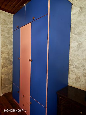 Mebel: Oğlan və qız üçün, İşlənmiş, Çarpayı, Matras ilə, Siyirməli, Taxta — 2