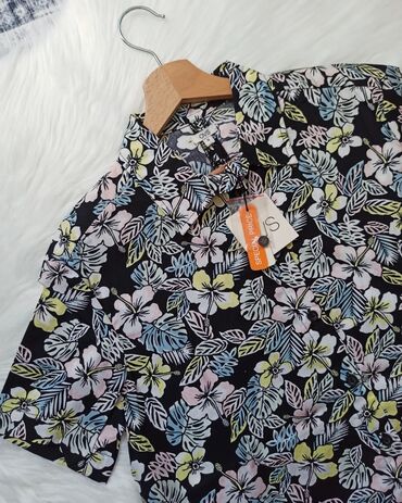 zara kosulje saten: Ovs, S (EU 36), Cotton, Floral, color - Black