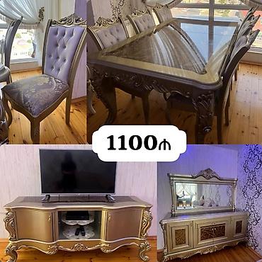 İşlənmiş, Masa və oturacaqlar, TV stend, TV altlığı, Kredit yoxdur
