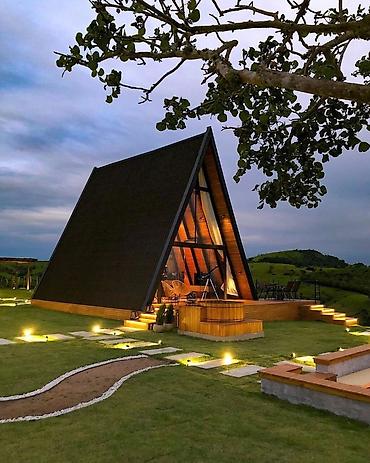 Tikinti işləri: A-Frame layihəsi tikintisi müxtəlif konstruksiya variantları üzrə icra — 2