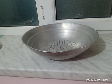 Аксессуары для кухни: Alüminium süzgəc-ləyən qab - Material: yüngül və möhkəm alüminium - — 1