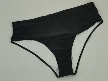 czarny dół od stroju kąpielowego z wysokim stanem: Dół od stroju kąpielowego Shein, 4XL, Tkaniny syntetyczne, stan - Bardzo dobry