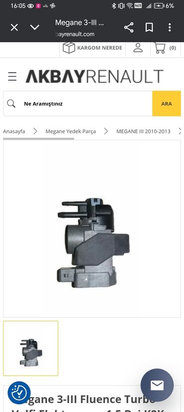 Motonəqliyyat: Renault Megane 3 və Fluence modelləri üçün nəzərdə tutulmuş bu turbo