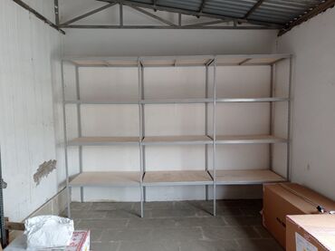 Rəf vitrinləri: Metaldan stelajlar (sifarişlə) Qiymət təxmini qoyulub bir metrə — 11