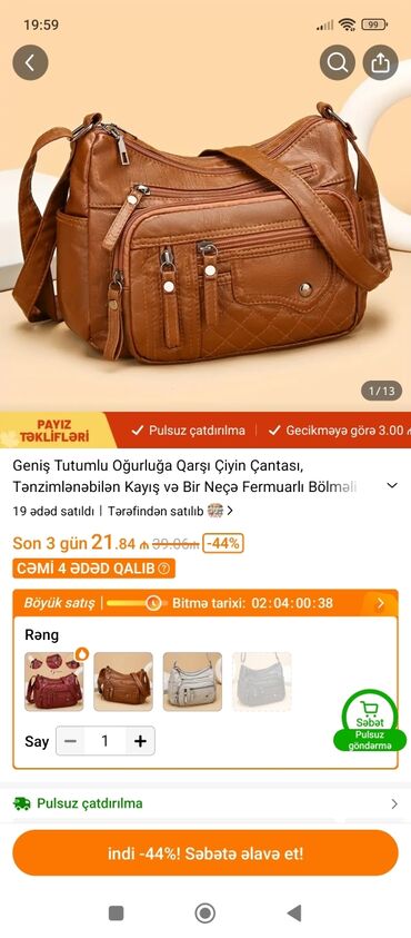 Opel: Geniş tutumlu qadın çiyin çantası – oğurluğa qarşı dizayn, tənzimlənə
