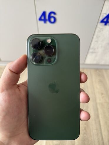 продать номер телефона: IPhone 13 Pro, Б/у, 128 ГБ, Зеленый, Чехол, 85 %