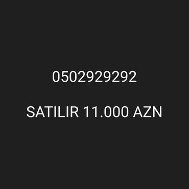 SİM-kartlar: Nömrə: ( 050 ) ( 2929292 ), İşlənmiş