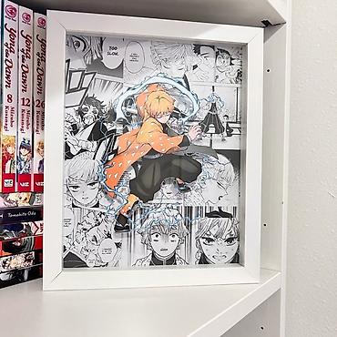 vinil divar: SİFARİŞLƏ HAZIRLANIR Manga 3D Shadow Box dekoru - Mövzu: Populyar — 3