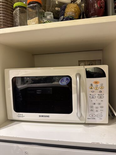 Mikrodalğalı sobalar: Mikrodalğalı soba Samsung, Ayrıca dayanan, Mikrodalğalar ilə, rəng - Ağ, İşlənmiş
