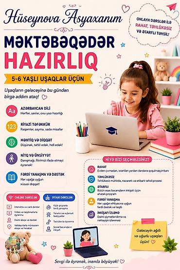 ibtidai: Məktəbəqədər və ibtidai sinif hazırlığı, Azərbaycan dili, Onlayn — 1
