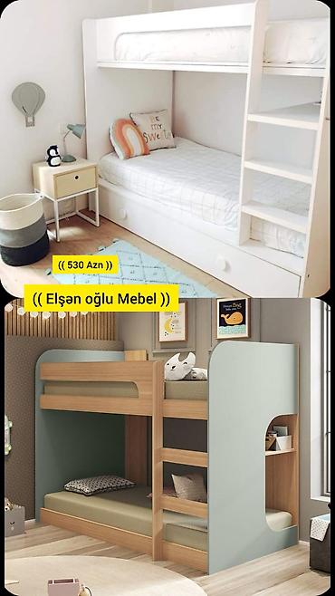 Mebel: Oğlan və qız üçün, Yeni, Çarpayı, Matras ilə, Siyirməli, Laminat — 1