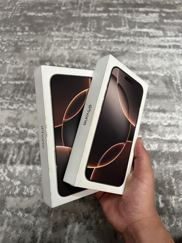 чехлы на редми нот 10: IPhone 16 Pro Max, Жаңы, 256 ГБ, Алтын, Заряддоочу түзүлүш, Кабель, Куту, 100 %