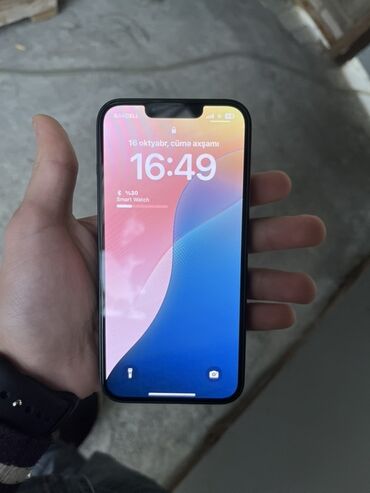 ayfon üçün ekran sekilleri: IPhone 13, Midnight, Face ID
