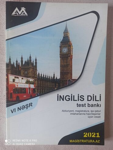 ingilis dili test kitapları: Magistratura.az ingilis dili test kitabı(kitab təp-təzə kimidir)