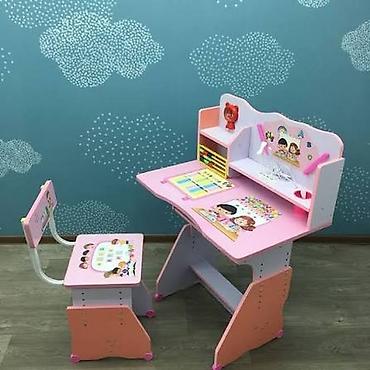 Мебель: Uşaq üçün masa-stul dəsti - Dəst: iş masası və stul - Rəng — 2