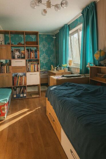 1 комнатные квартира в аренду: 3 бөлмө, 58 кв. м, 104-серия, 1 кабат, Евроремонт