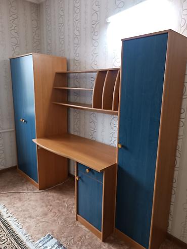 study table: Детская гарнитура, Б/у, Для мальчика, цвет - Синий, Самовывоз — 3