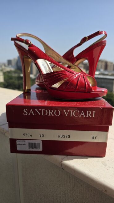 tek qas qizil uzukler: Sandro Vicari qadın ayaqqabısı - Rəng: Rosso (parlaq qırmızı) - Ölçü