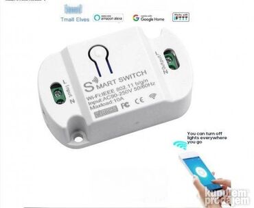 Modemi, ruteri i mrežni uređaji: 10A WiFi Smart Switch - Alexa & Google Assistant Kontrola 🌐📱 Opis — 5