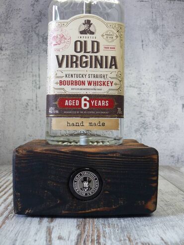 Рабочие настольные лампы: Светильник ночник. настольная лампа из бутылки виски и крепких — 3