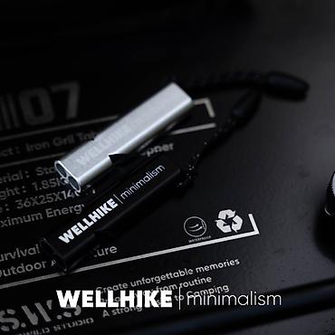 свисток: Алюминиевый свисток WELLHIKE minimalism - Компактный EDC‑аксессуар — 3