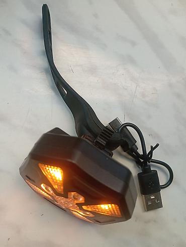Velosiped aksesuarları: USB-dən şarj olunan velosiped arxa işığı - LED işıq mənbəyi: mərkəzdə — 14