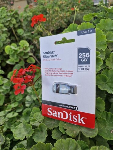 fleska 32gb: Flash kart Sandisk, 256 GB, USB 3.0, Yeni