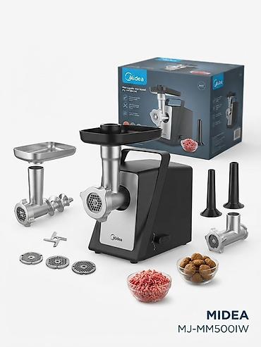 Описание Электрическая мясорубка Midea MJ-MM500IW — надежный и at lalafo.kg Описание Электрическая мясорубка Midea MJ-MM500IW — надежный и