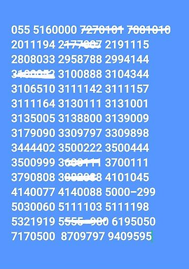 data sim: Nömrə: ( 055 ) ( 5155588 ), Yeni — 2