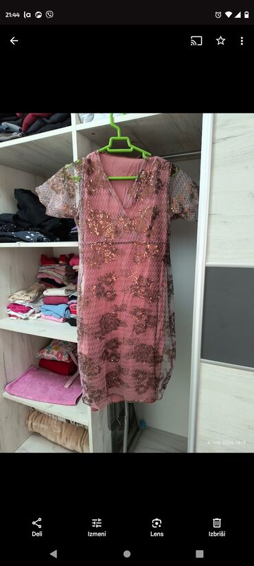 haljine za prolece 2023: M (EU 38), color - Pink, Short sleeves