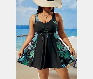 kupaci lindex: Ženski kupaći kostim – haljina tankini, plus size - Dvoslojni dizajn — 5